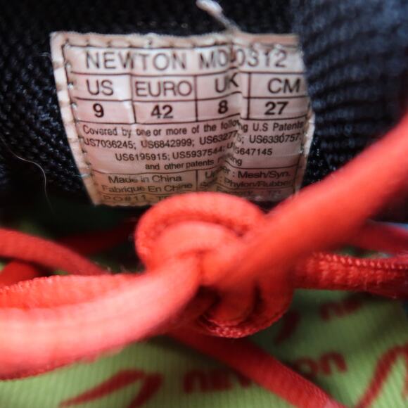 Newton Running Shoes Mens 9 Athletic Motion Trainer Sneaker Mesh Blue Yellow - Picture 13 of 13